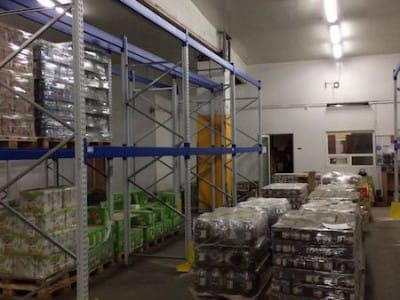 Development of warehouse shelving system UAB "OSAMA" - Riga 12